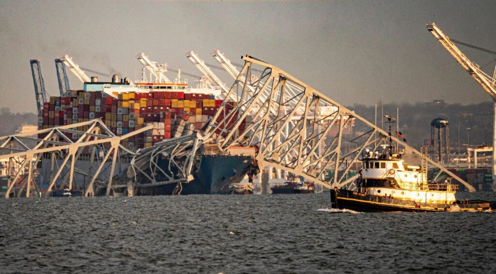 Baltimore Bridge Collapses After Cargo Ship Collision