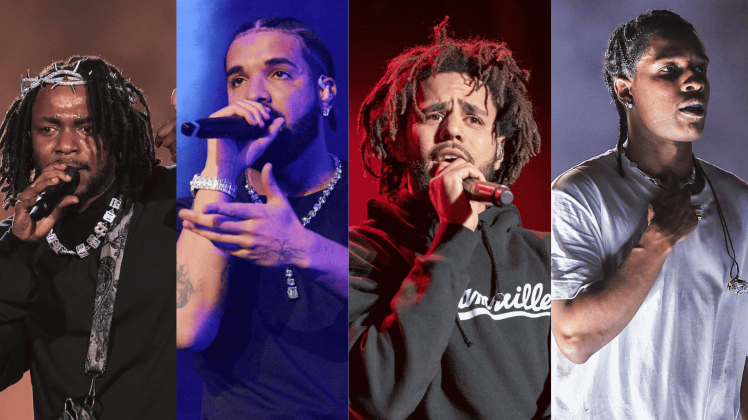 Beef between Kendrick Lamar, Drake, J. Cole, and A$AP Rocky